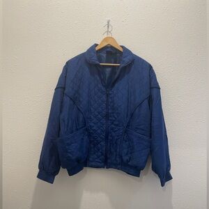 Vintage 100% silk bomber jacket